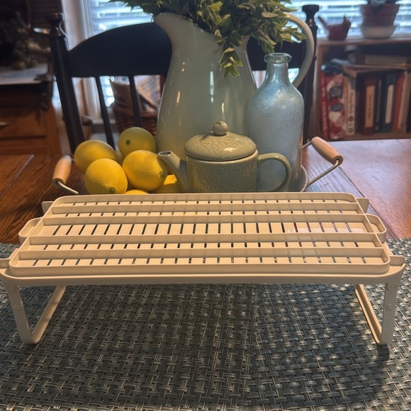 Vintage Tupperware Modular Mates Produce Manager 2 Way Tray Grid Rack Handles - Picture 4 of 5